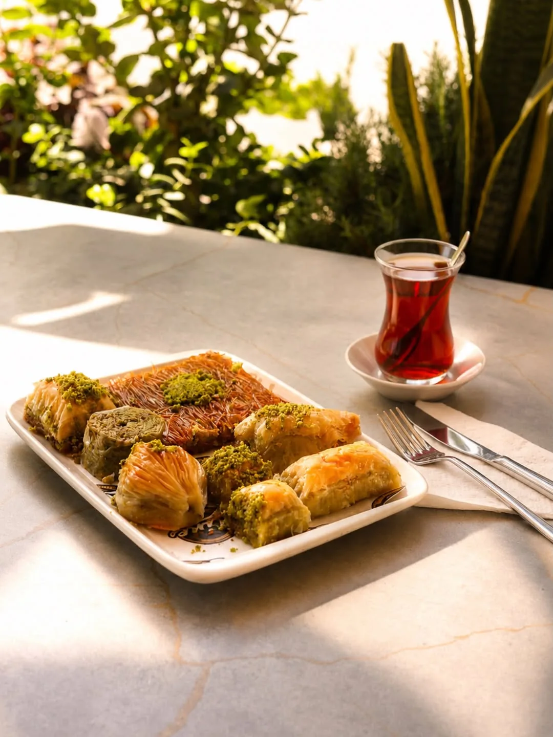 Baklava çeşitleri ve çay